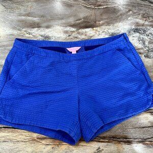 Lilly Pulitzer Cobalt Blue Low Waist Shorts